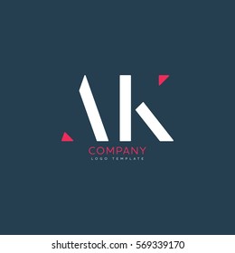 A K Logo Design For Corporate 