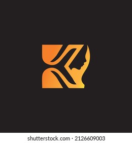 K Logo Design of Cosmetic, Makeup, Female, Fashion, Medical, Spa, Business