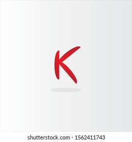 k logo design. font logo design