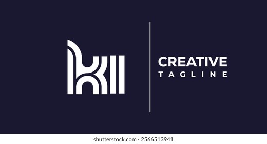 K and I logo design. KI abstract Letters Logo Monogram. This logo design is the process of creating a visual symbol that represents a brand, company, or individual.