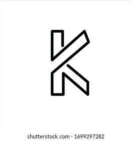 k logo design. logotype design