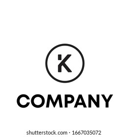 k logo design modern template