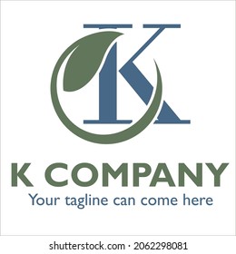 K logo design on Cleaning and Maintenance theme