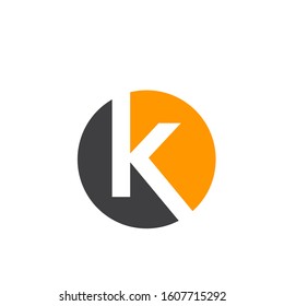 k logo design simple modern template