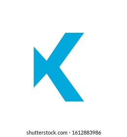 k logo design simple modern template