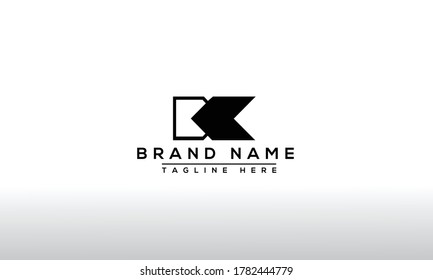 K Logo Design Template Vector Graphic Branding Element.