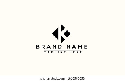 K Logo Design Template Vector Graphic Branding Element.