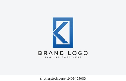 K logo design template vector graphic branding element