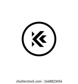 K logo design vector icon template