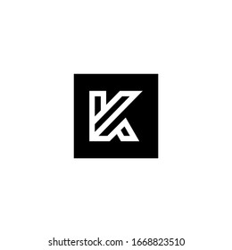Plantilla de icono vectorial de diseño de logotipo K