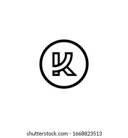 K logo design vector icon template