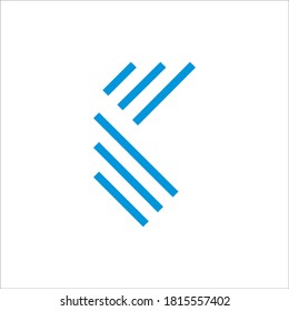 Signo vectorial de diseño de logotipo K