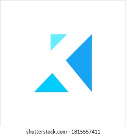 K logo design vector sign