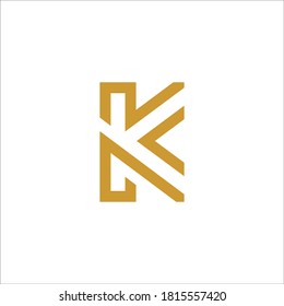 Signo vectorial de diseño de logotipo K