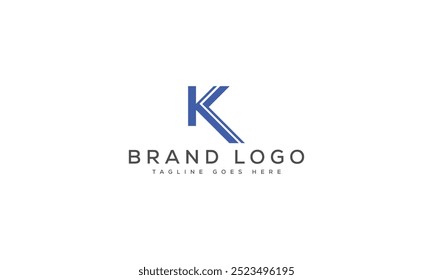 K logo design vector template design for brand