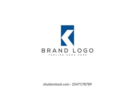 K logo design vector template design for brand