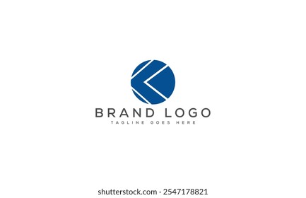 K logo design vector template design for brand