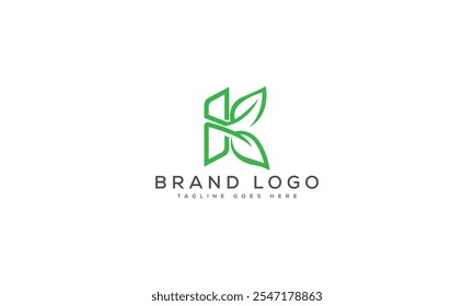 K logo design vector template design for brand