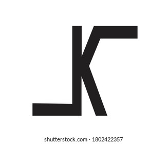 diseños de logotipo k y letras iniciales