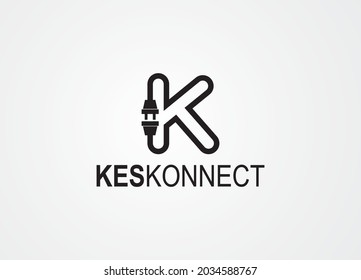 logotipo K logotipo k logotipo electrónico conexión 
