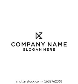 Diseño vectorial de icono del logotipo K