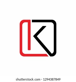 K logo initial letter design template vector illustration