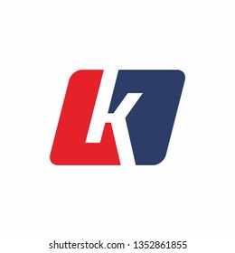 K logo initial letter design template vector illustration