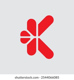 Logotipo K, k último logotipo, k ícone, k depois único, Logotipo criativo, 