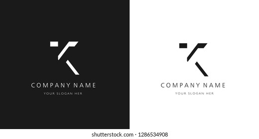 k logo letter design	