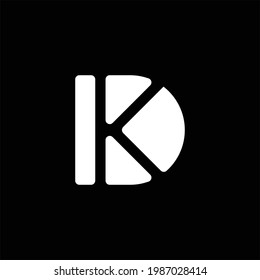 Logotipo K. Plantilla de diseño de vectores de letras K.
