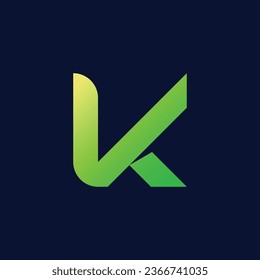 K Logo. Letter K logo icon design template elements. Vector color sign