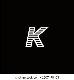K Logo Letter Speed Designs Templete