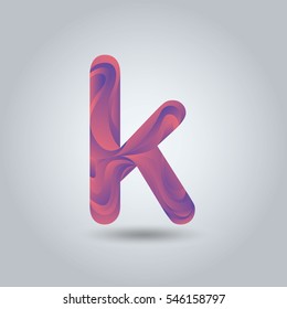 k logo letter typography for brand and company identity