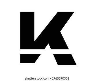 Letras del logotipo de k y logotipos de monograma