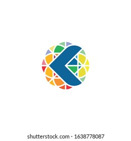 K logo is a little explanation of the concept of the logo: a unique K letter with clean, clear, thick, and elegant lines