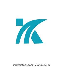 K logo with modern creative idea concept design