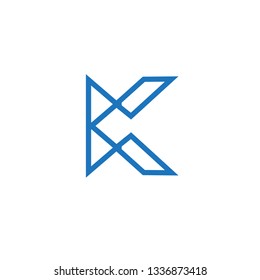 K Logo K Shape Stock Vector (Royalty Free) 1336873418 | Shutterstock