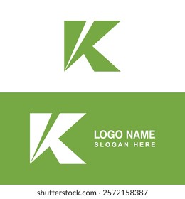 K logo with simple shape.
