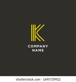 K logo template vector concept