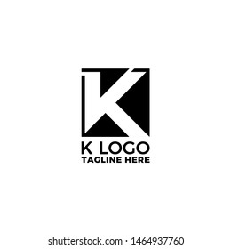 k logo with unique and sophisticated concept