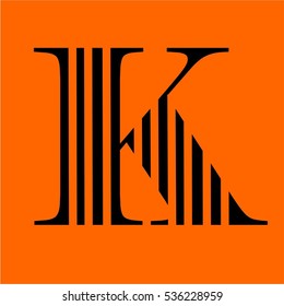 K Logo Vector Graphic Business Branding Letter Element Illustration
