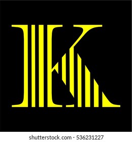 K Logo Vector Graphic Business Branding Letter Element Illustration