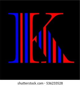 K Logo Vector Graphic Business Branding Letter Element Illustration