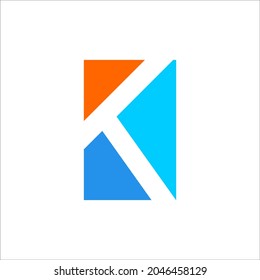 signo de plantilla de vector de logotipo K