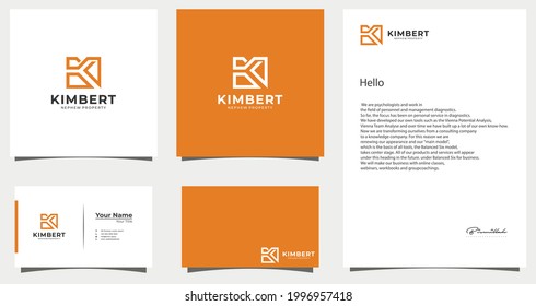 El logotipo de K es muy adecuado para empresas industriales e inmobiliarias