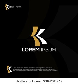 K Modern Logo Design Vector