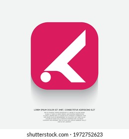K monogram letter logo for your branding company