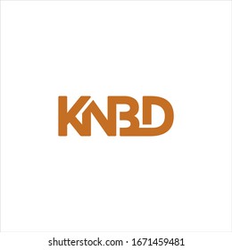 K N B D logo design, alphabet logo