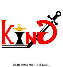 K I N G vector logo illustrations