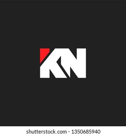 K & N letters Joint logo icon vector template for corporate logo and business card.